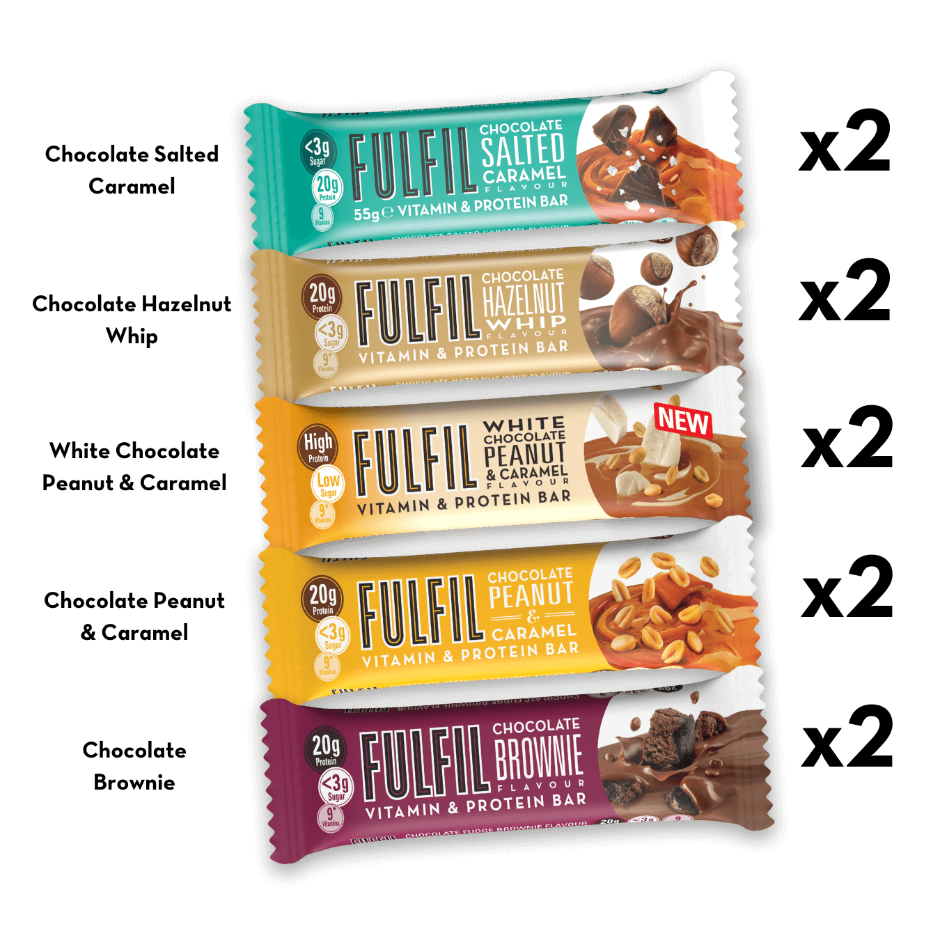 TOP 5 FLAVOURS 10 BAR SELECTION BOX Selection Box FULFIL